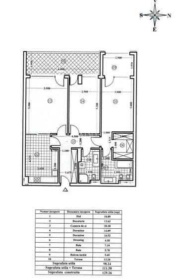 Ofer spre inchiriere ap. 3 camere complet mobilat si utilat, 112mp. - 10