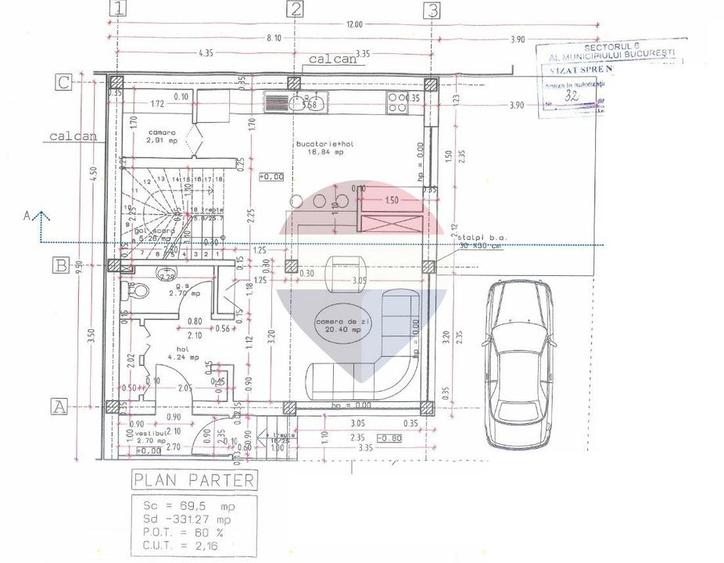 Teren de vânzare cu autorizație de construire | Sector 6 | S+P+1E+M