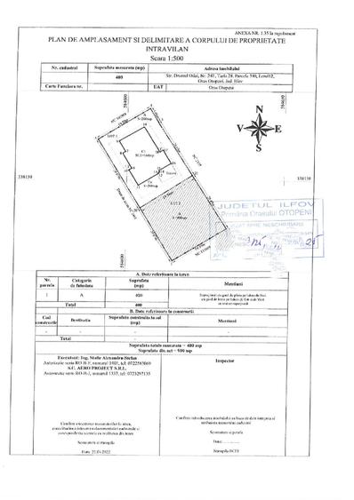 Lot pentru casa cu utilitati si asfat. Otopeni-ODAI. M6 la 500 m. Oferta iulie!
