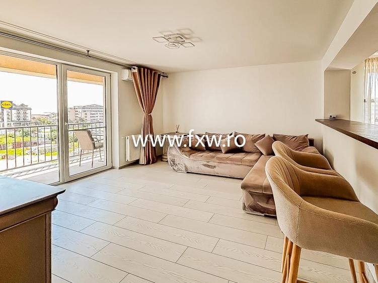 Apartament 3 camere decomandat, mobilat, utilat, cu parcare, bloc nou - 2
