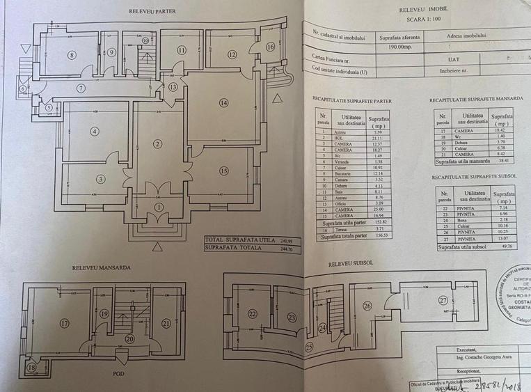 OPORTUNITATE ! Casa cu 1.000 mp teren Ultracentral I Mosilor Dacia