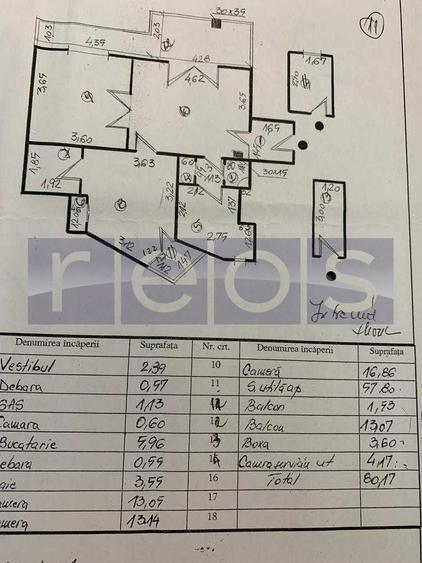VANZARE APARTAMENT 3 CAMERE DACIA EMINESCU 80MP SEMIDECOMANDAT TERASA MARE - 23