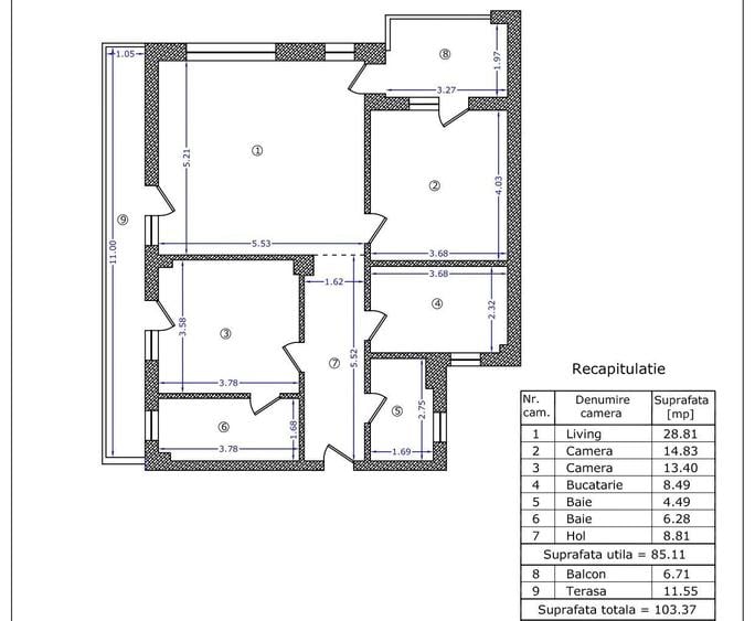 Apartament 3 Camere / Baneasa / Bd Aerogarii/ Biharia