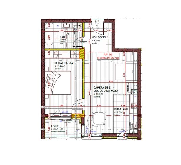 Apartament 2 camere Floresti, str. Tineretului - 5