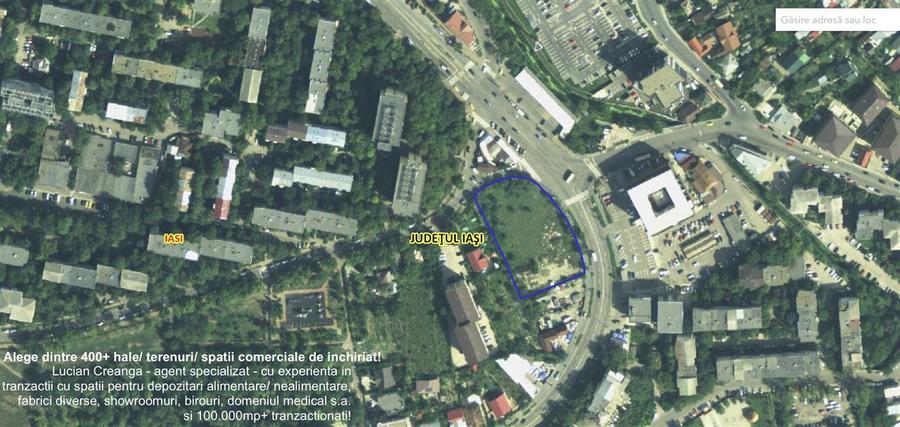 Teren comercial, 4510mp, intersectia Carrefour Doi Baieti