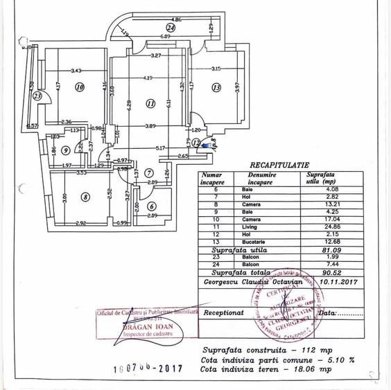 Apartament 3 camere, bloc nou, centrala proprie, parcare subterana optionala