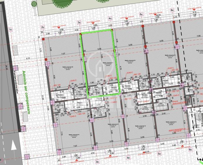 Spatiu comercial 64mp de vanzare Marasti Fabricii