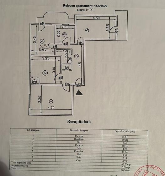 Apartament 3 camere decomandat, zona Pacurari - Moara de Foc, Iasi