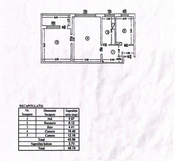 Apartament 2 camere CANTEMIR, Fara Risc, etaj intermediar