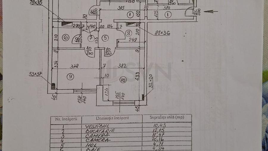 REA1021248 Apartament 4 camere bloc monolit l Unirii