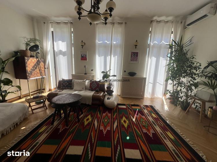 Apartament boem 128 mp | 50 m de Cișmigiu | renovat integral | parcare