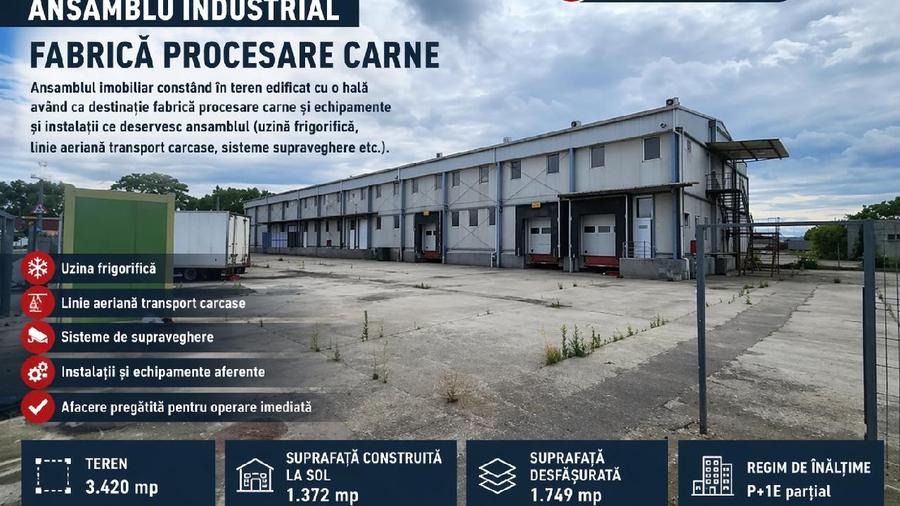 Fabrica de procesare carne 1.749mp + Teren- 3420 mp / LUDUS