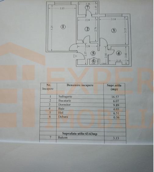Apartament 2 camere de vânzare în Constanța – KM 4-5, renovat