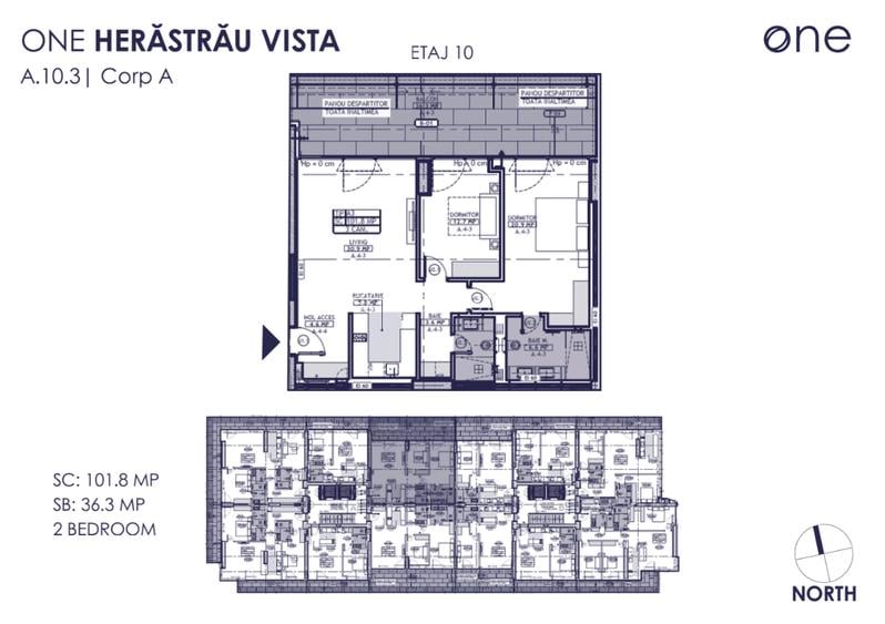 Apartament cu 3 camere de vanzare // ONE Herastrau Vista - 1