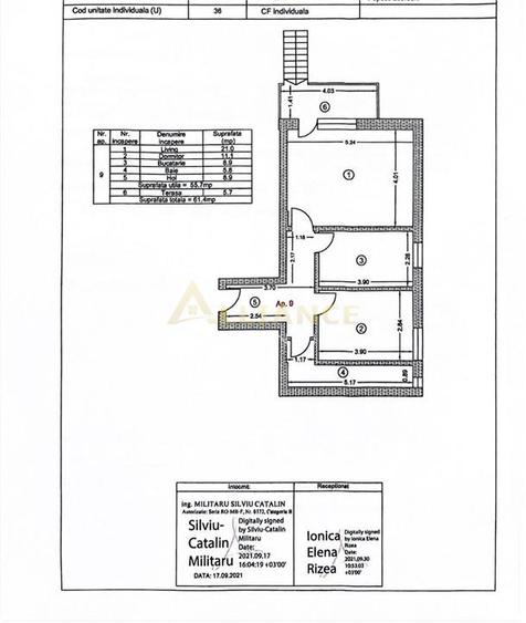 Apartament 2 camere - Teren 200 mp