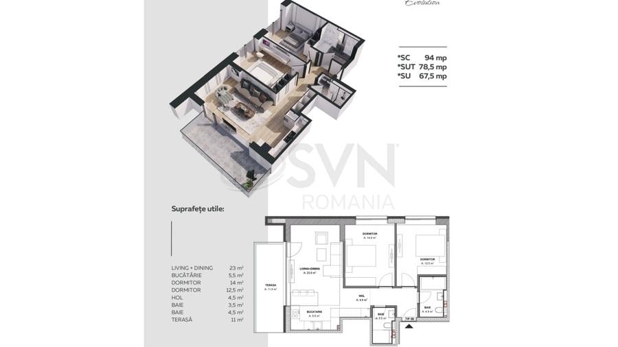 REA1027073 Apartament 3 camere l zona Aviatiei