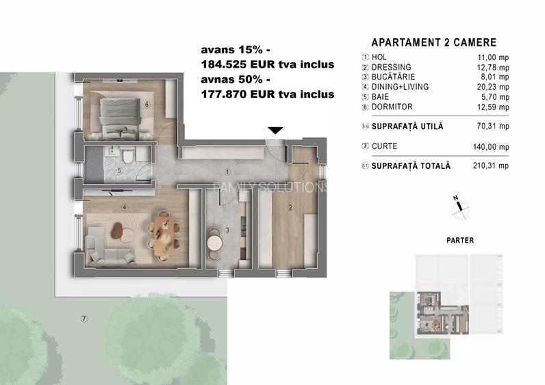 Metrou Berceni - Studio 47mp - bloc boutique 2027 - 7
