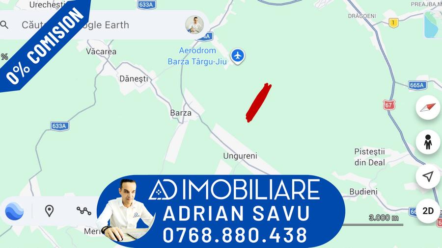 TEREN DE VÂNZARE – 13.630 MP | DĂNEȘTI | LÂNGĂ AERODROMUL BARZA