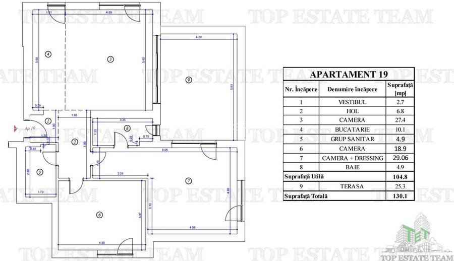 Apartament 3 camere bloc nou, de vanzare in Voluntari - 9
