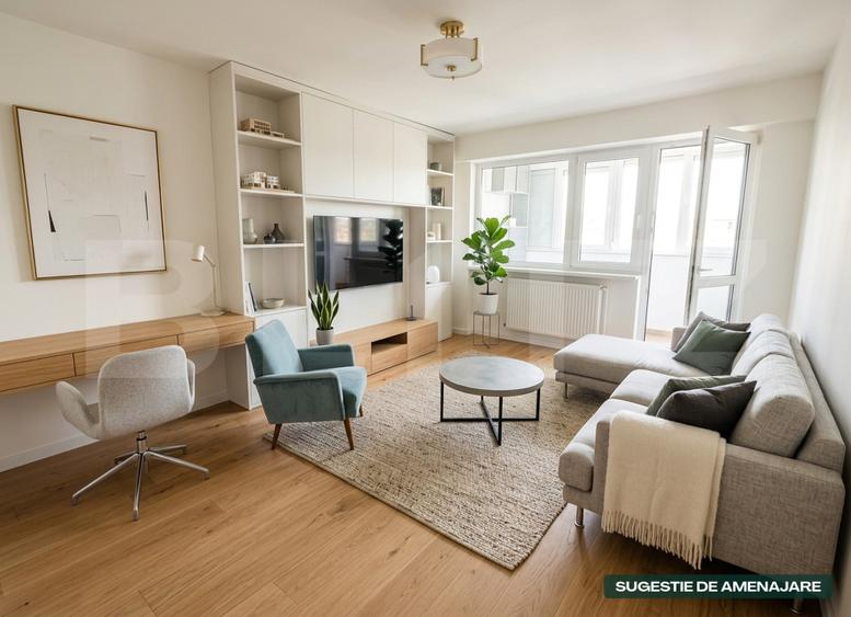 Apartament 3 camere, 58 mp, zona Dâmbu Pietros