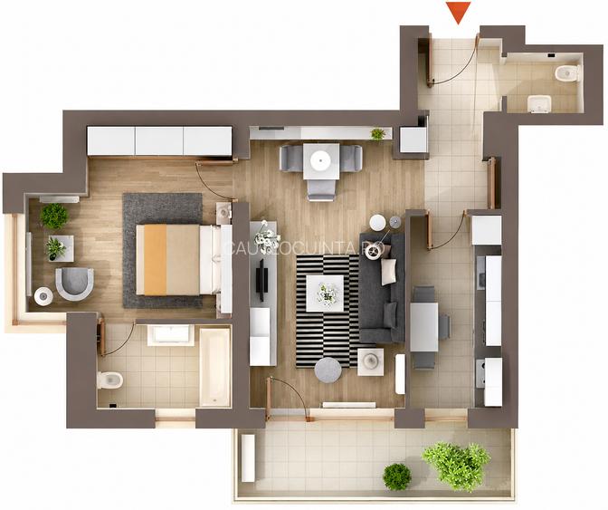 Apartament 2 camere | Băneasa | Mobilat Modern | Imaculat - 7