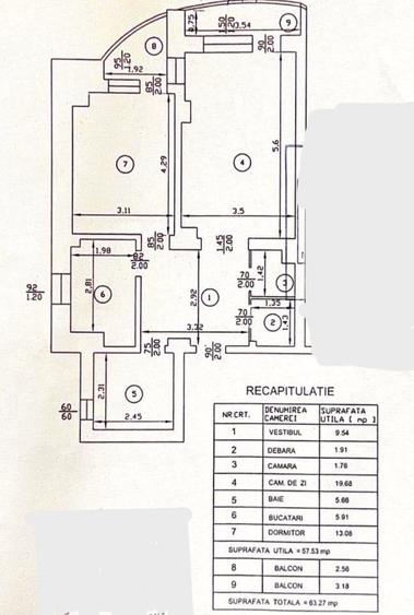 Vânzare Apartament 2 Camere Decomandat Unirii- Octavian Goga Bloc Monolit 2000