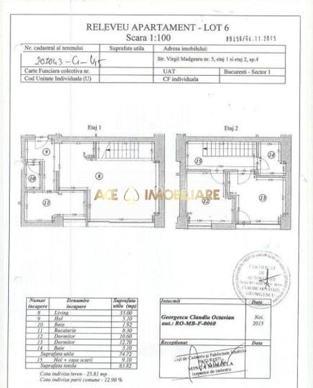 3 Camere de inchiriat | Aviatiei | Metrou | Loc de parcare | Duplex | - 7