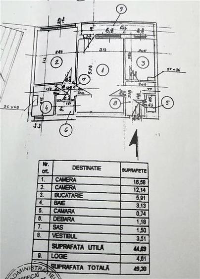 Vanzare apartament 2 camere Berceni