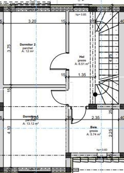 Sacalaz, 1/2 Duplex pe Etaj, 4 Camere,2 Bai,Terasa Acoperita