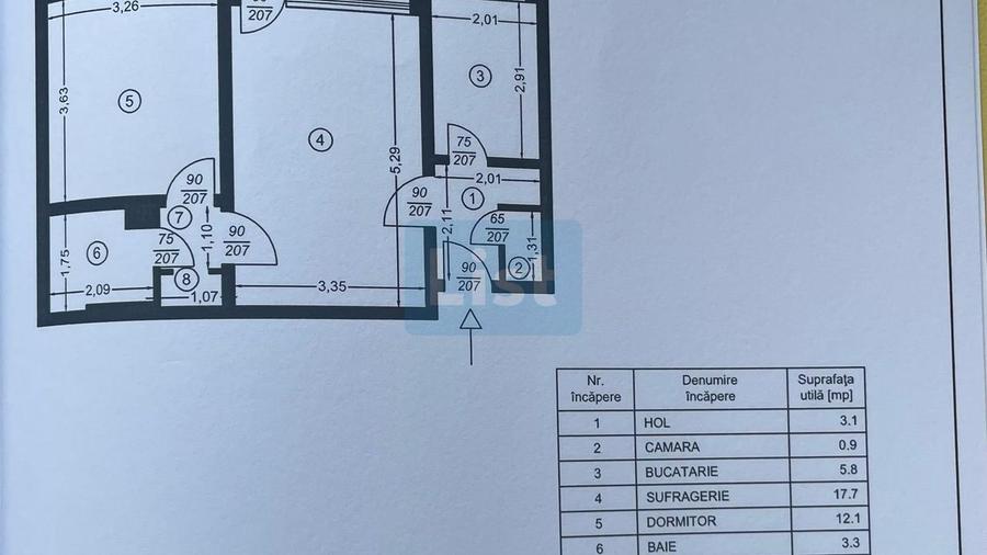 Apartament Gara de Sud 56 mp