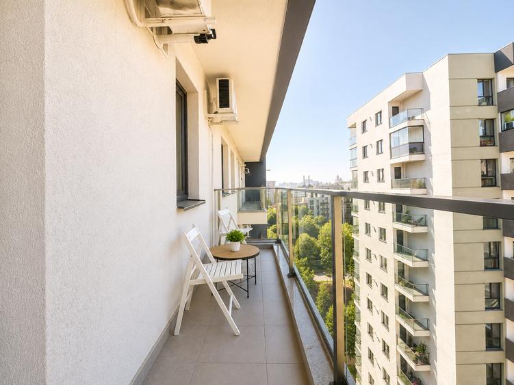 NOVUM GROZAVESTI | 2 camere | 52,7 mp total | etaj 9 | balcon generos