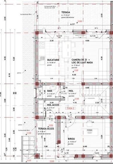 Casa tip duplex dispusa pe 3 niveluri, situata in Floresti- zona Vivo