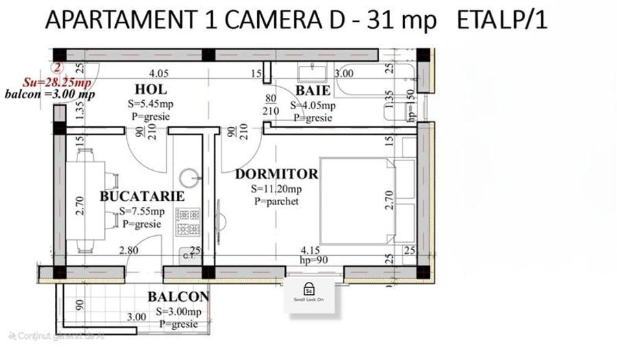 Apartament 1 camera  de vanzare  Lunca Cetatuii,