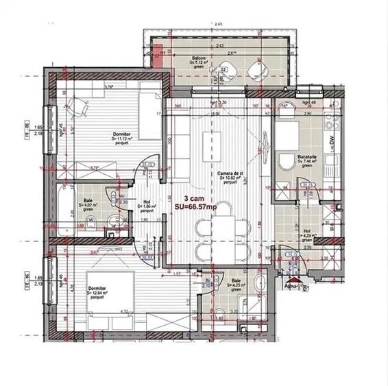 Vanzare apartament 3 camere locatie de exceptie Marasti zona Iulius Mall, Cluj-N