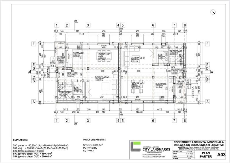Duplex superb, cu intrare privata, 620 mp teren