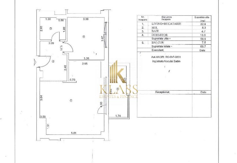 Apartament cu 2 camere de vânzare-Residence 5 - 11
