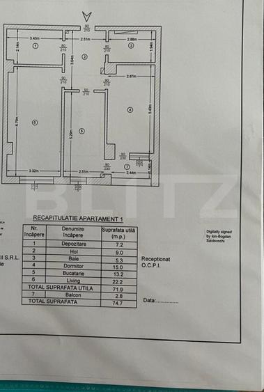 Apartament 2 camere | 72 mp | Loc de parcare | Complex Rasarit de Soare