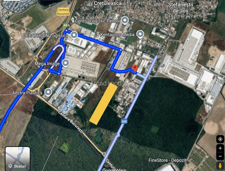 Teren industrial / logistic de vânzare – Ștefăneștii de Jos | M2a1 | 24.661 mp - 4