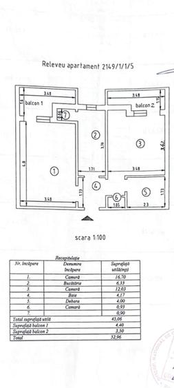 Apartament 2 camere decomandat Piata Nicolina