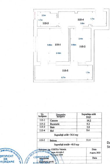 Studio la Cheie (2023) + Terasă 12mp • Titan 15' Metrou/IOR • Proprietar