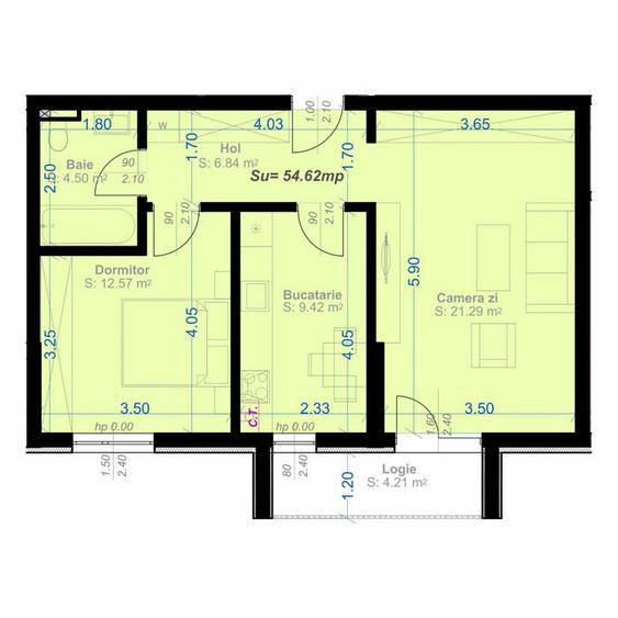 Apartament 2 camere finalizat, gata de mutare! Parcare inclusa!