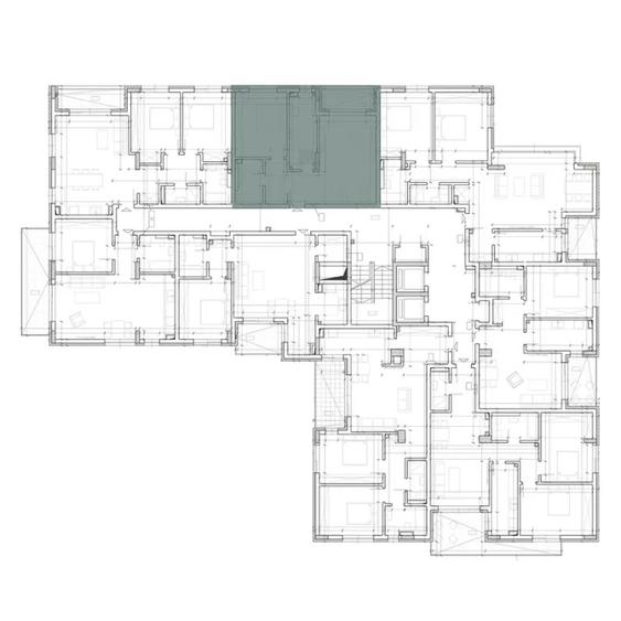 Apartament de 2 camere, 57,15 mp ANDREI MURESANU