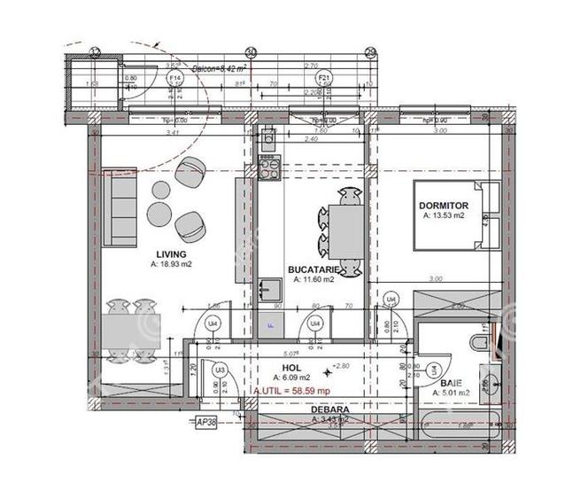 Apartament cu 2 camere si boxa depozitare zona Doamna Stanca