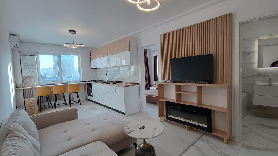 Studio nou, izolat fonic, în bloc mic cu lift Chiajna comision 0