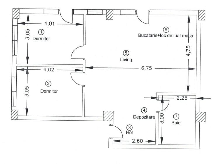 Apartament 3 camere, 75mp, bloc nou, zona Corneliu Coposu