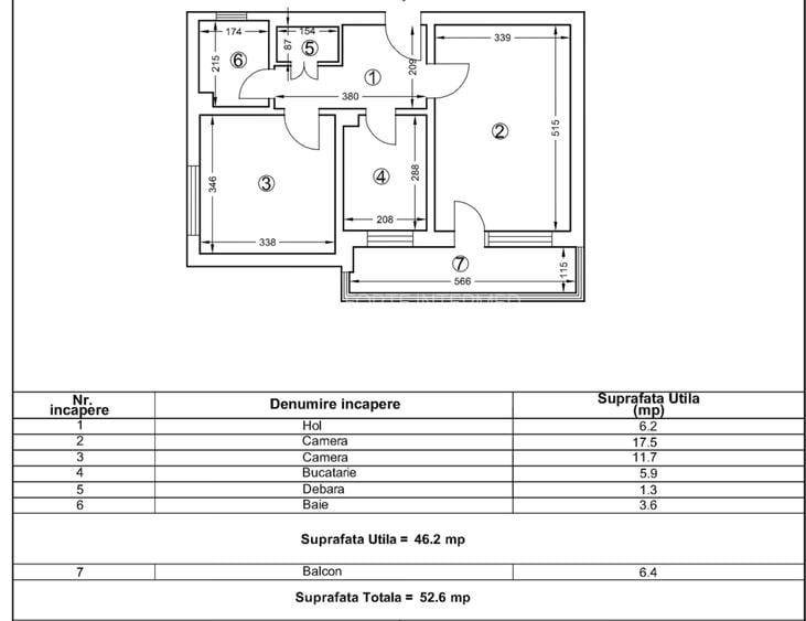 Apartament 2 camere Tic Tac 115000 euro - 4