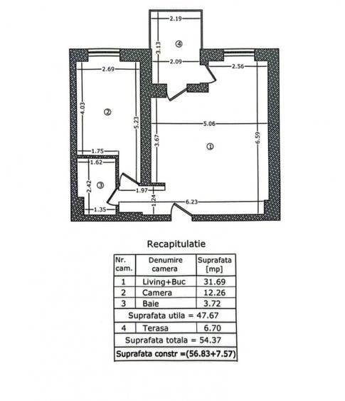 Apartament 2 camere | Parcului 20 | TVA inclus