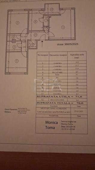 3 camere, et 1/4, 76mp, bloc 1988-Uverturii