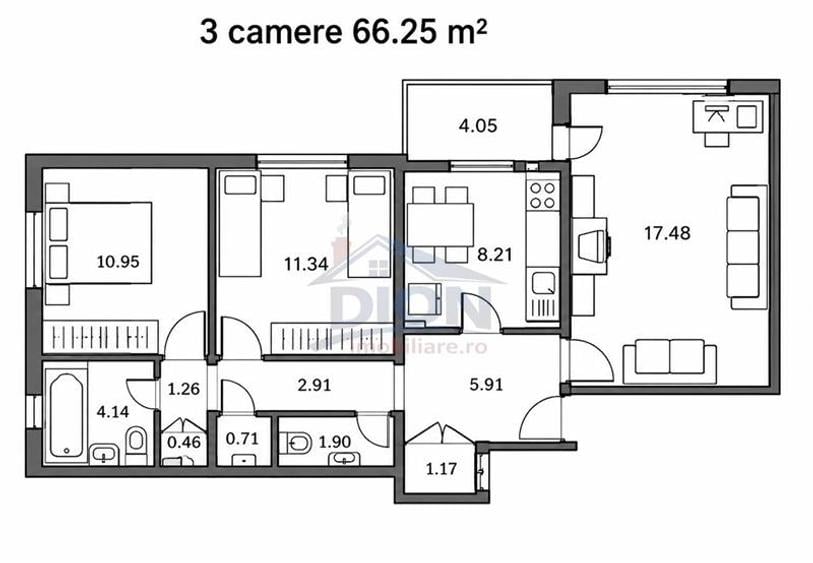 APARTAMENT 3 CAM, DRISTOR
