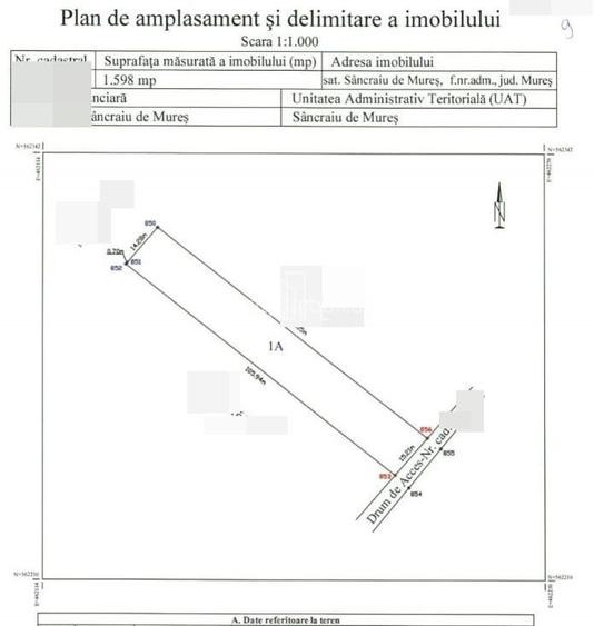 Teren 1 598 Mp De Vanzare, Panorama Superbă, Str Livezi, Sancrai - 2